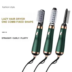 Hot-Air Brushes Hair Dryer 3 In 1 Hot Air Blow Dryers Negative Ion Hair Curler Straightener Comb Dryer Professional Hair Dryers