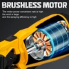 1000ML Brushless Electric Spray Gun HVLP Cordless Paint Sprayer Auto Furniture Steel Coating Airbrush For Makita 18V Battery 2