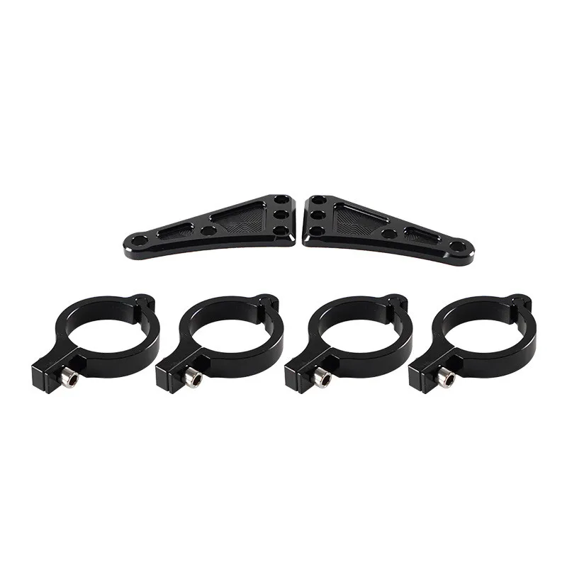 41mm Black CNC Headlight Mount Bracket Fork Clamp For Harley Honda Suzuki Custom