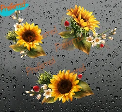 Realistic Sunflower Car Sticker Decal for Your All Cars Racing Laptop Motorcycle Helmet Trunk Surf Camper Window Bumper