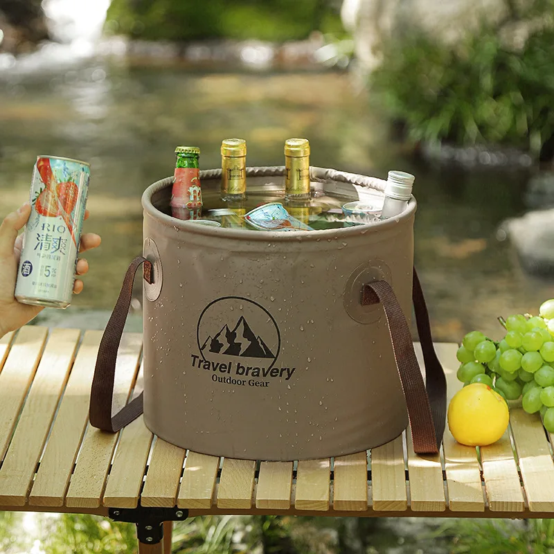 

Durable Portable Basins Waterproof Multi-functional Collapsible Sink Bucket Travel Basin Camping Hiking Storage Bucket 10L/20L