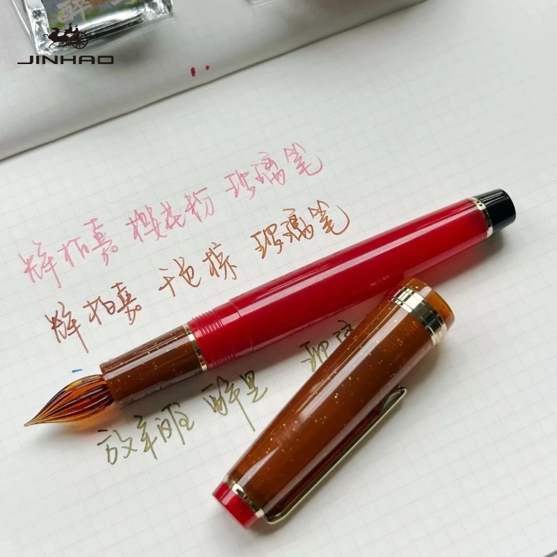 JINHAO 82 유리 딥펜 손으로 제작한 고급스러운 필기구 학교 사무실 미술 용품 ??서예용 문구류