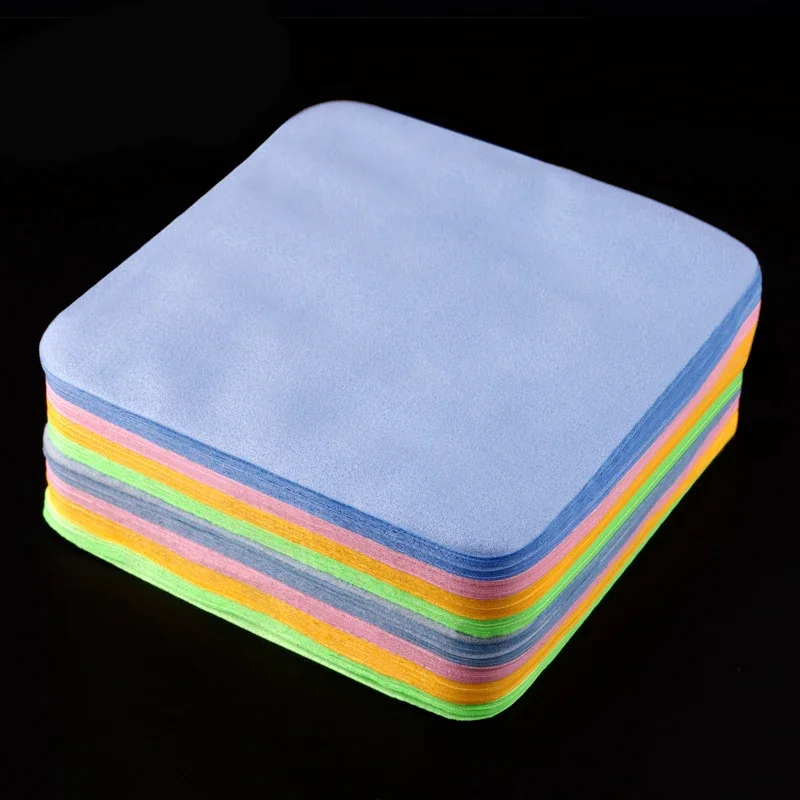Glasses Cleaning Cloths 10 Pcs Microfiber Glasses Lens Cloths Eyeglasses Phone Computer Eyewear Cleaner Wipes