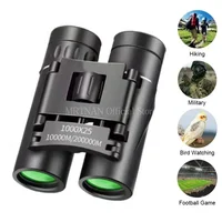 1000X25 Zoom Telescope Professional BAK4 HD Powerful Binoculars Long Range Portable Outdoor Folding FMC Binocular Camping Travel 2