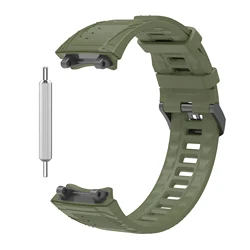 Premium Silicone Replacement Band for Smartwatches - Durable & Stylish Wristband Accessory (Jungle Green)