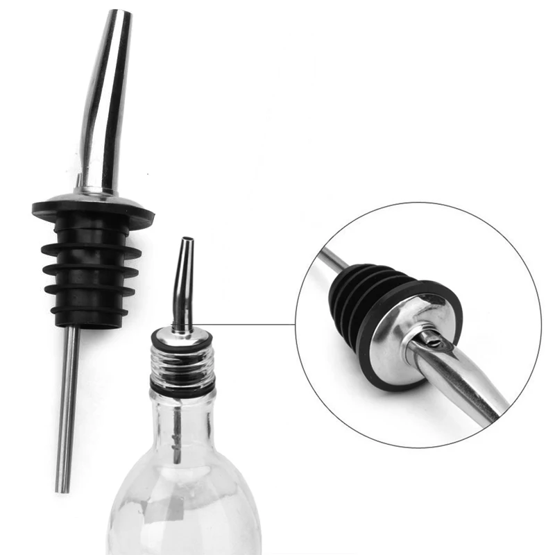 Hot Sale 1Pcs Stainless Steel Liquor Spirit Pourer Flow Wine Bottle