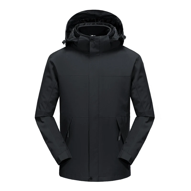 

Hot selling windproof and waterproof jacket for autumn and winter couples detachable inner liner for men and women's warm jacket