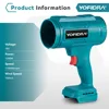 YOFIDRA 1200W High Power Turbo Fan 150M/S Handheld Thrust Violent Fan Stepless Speed Turbofan Snow Blower For Makita 18V Battery 2