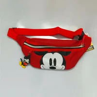 Disney new Mickey men and women belt bag Mickey Mouse shoulder bag chest bag boys girls handbag cute backpack 3