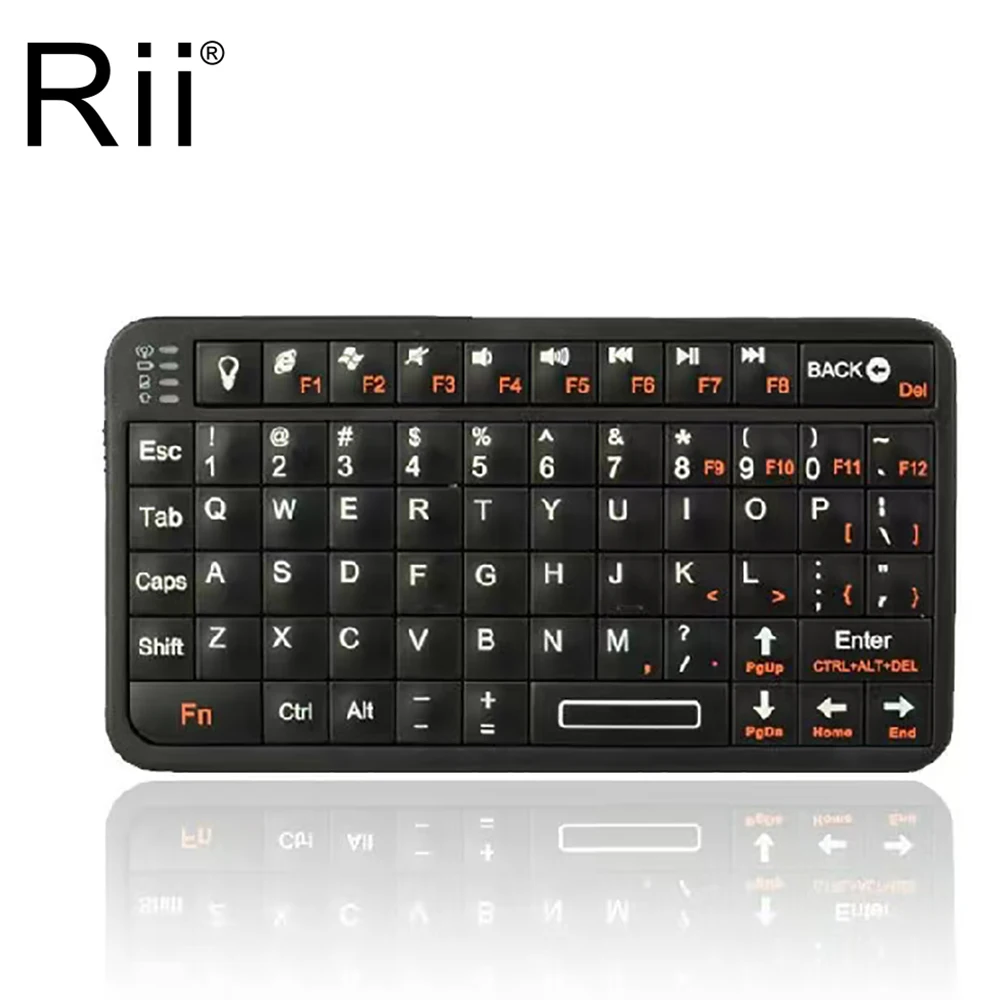 Rii Mini (Nouveauté) Clavier X8 Wireless Français Ergonomique sans Fil