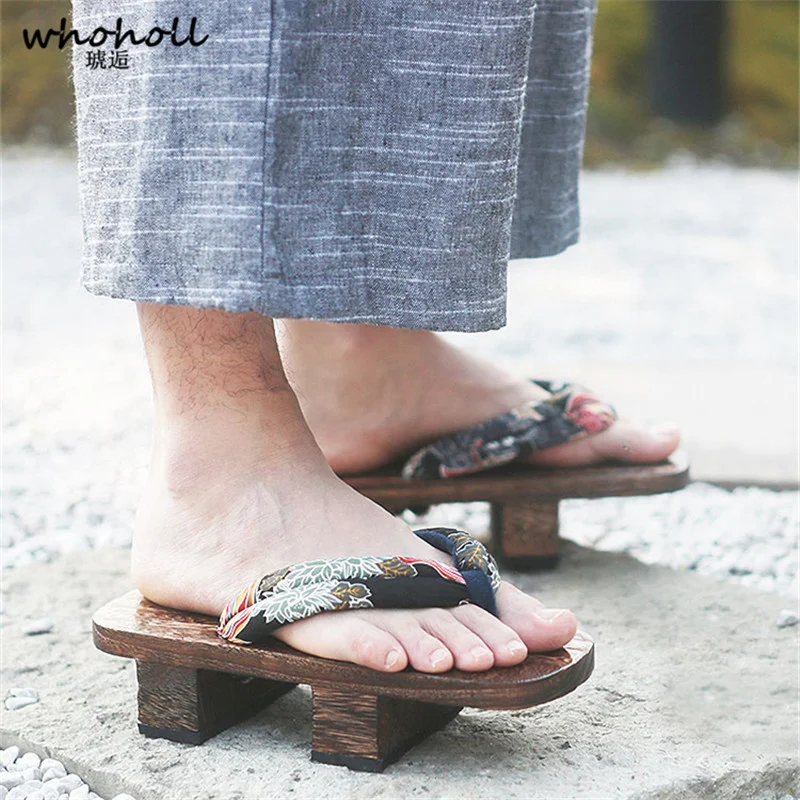 Heel Flip Flop Clogs Geta Sandals Mens Wooden Geta Sandals Men's