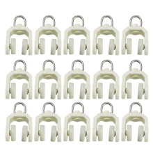 Treely 40Pcs Ceiling Track Rollers Curtain Carrier Drapery Rail Sliding Glider for Windows Shower Curtain Tracks Treely 40Pcs Ceiling Track Rollers Curtain Carrier Drapery Rail Sliding Glider for Windows Shower Curtain Tracks