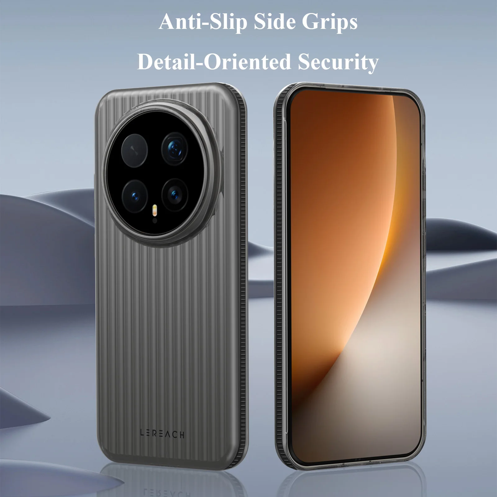 Lereach Corrugated Matte Phone Case - Anti-Slip, Slim, Fingerprint-Resistant, Multi-Color Options