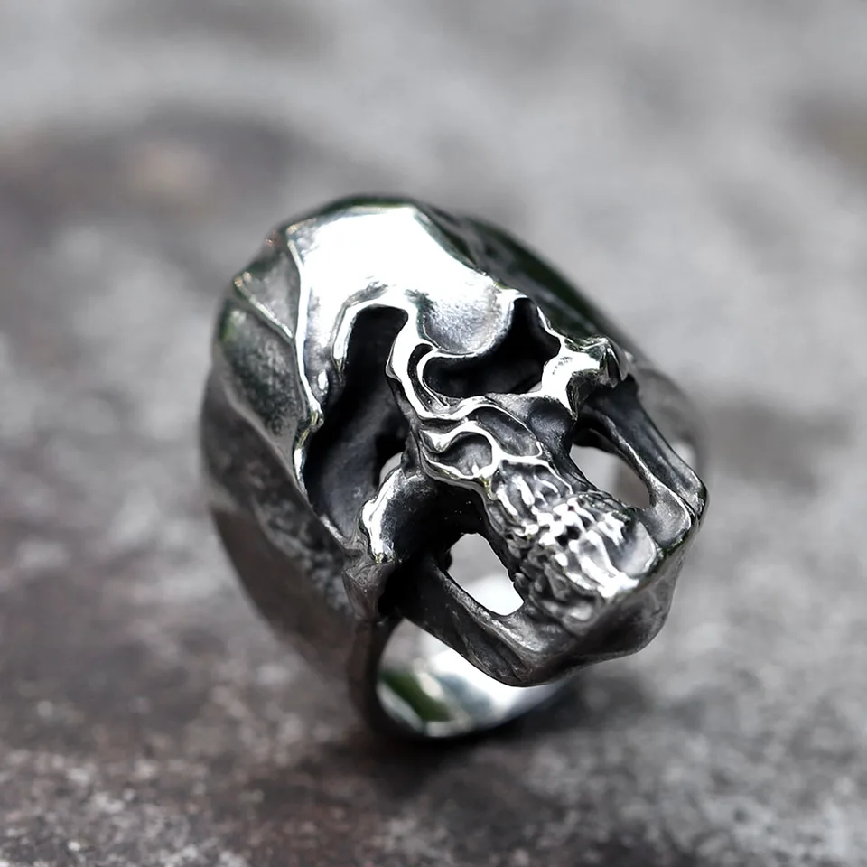 Anello In Acciaio Teschio Scheletro | Disponibile! | SteelCZ