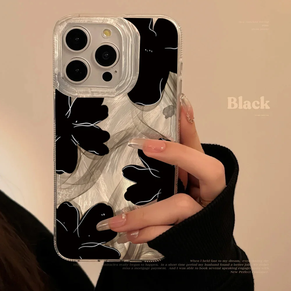 Pour Samsung Galaxy A16 A15 A35 A55 A34 A54 A33 S25 S21 S23 S22 Ultra S24FE étui peint fleuri haut de gamme Simple couverture de mode