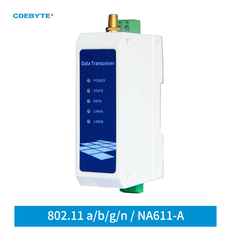 

2.4GHz 5.8GHz RS485 to WIFI Dual-frequency Serial Device Server AC Power Supply AC85-265V CDEBYTE NA611-A