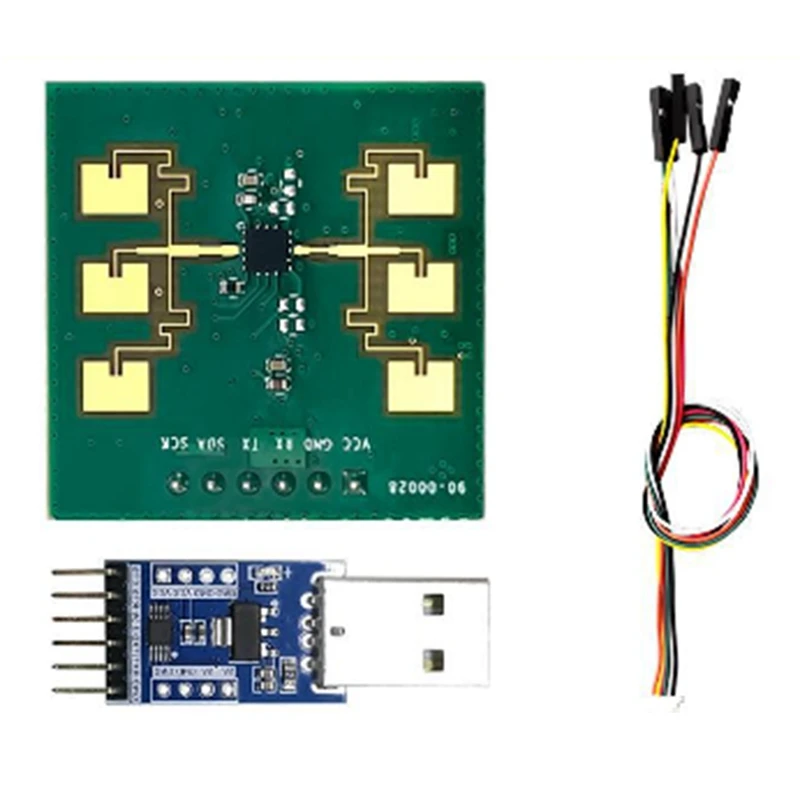 

Мобильный дальномер LD1158E 24G, модуль радара, датчик дальнего действия, один прием и один передатчик, TTL Последовательная связь