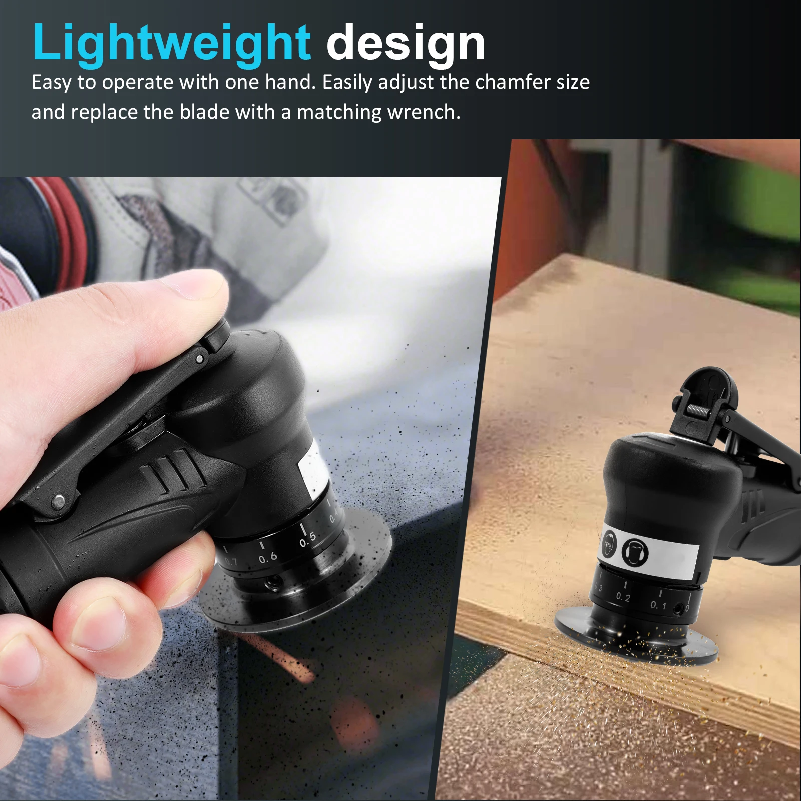 ミニ空気圧面取り機、ハンドヘルド空気面取り機、トリミング機、エア