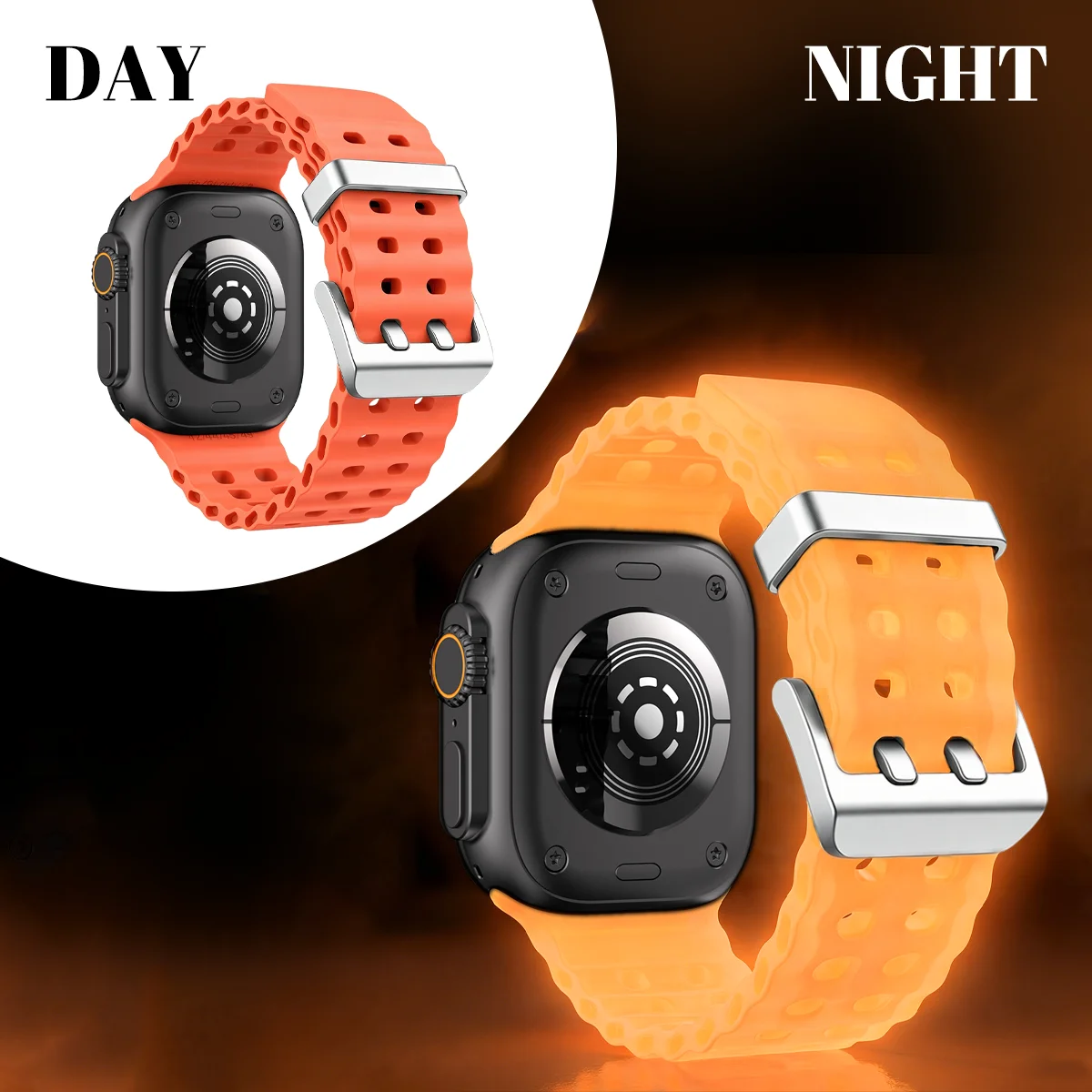 Luminous Ocean Element Silicone Watch Band