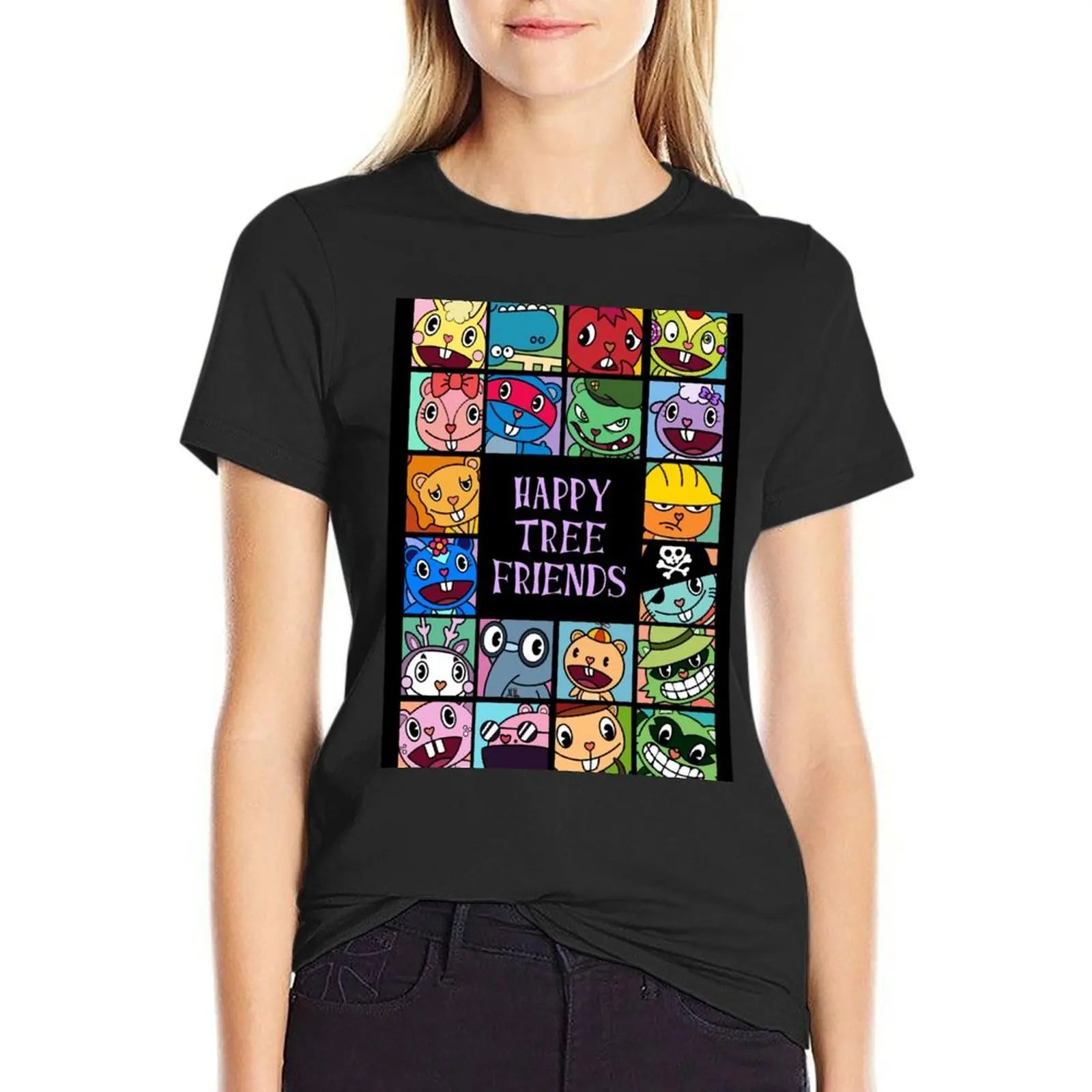 

Happy Tree Friends T-Shirt workout t shirts for Women Women tops