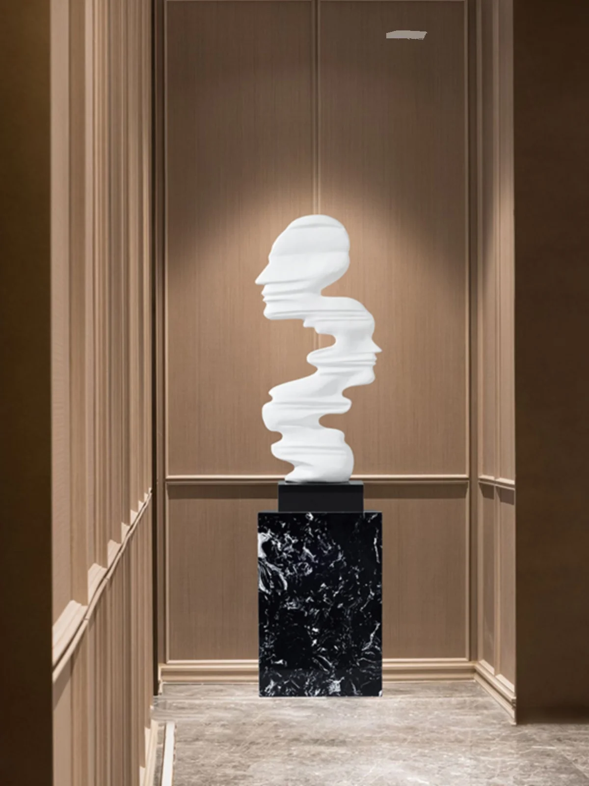 

Modern abstract figure decoration. Villa hallway hallway hotel lobby decoration.