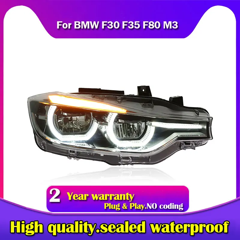

Car Styling Spotlight for BMW 2012-2015 F30 F35 LED Spotlight 320i Front Spotlight 318i 325i DRL Angel Eye Car Accessories