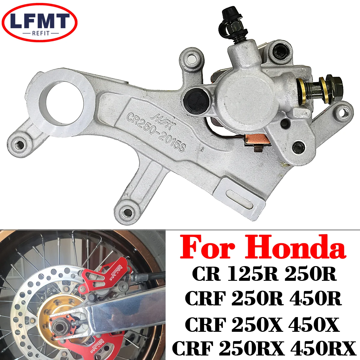 

Motorcycle Rear Brake Caliper For Honda CRF250R CRF450R CR125R CR250R CRF250X CRF450X CRF250RX CRF450RX CR CRF 250 450 R X RX