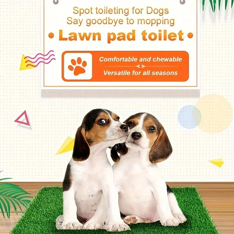 Reusable & Washable Dog Grass Mat Artificial Lawn for Pet Training with Non-Slip Backing Perfect for Indoor or Outdoor Use