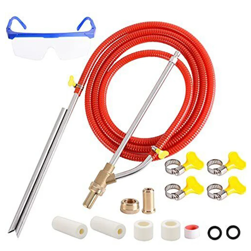 

Powerful For Pressure Washer Sandblasting Kit for Quick and Effective Cleaning 9 8Ft Hose 16 Wand 15 3/4 Sand Wand