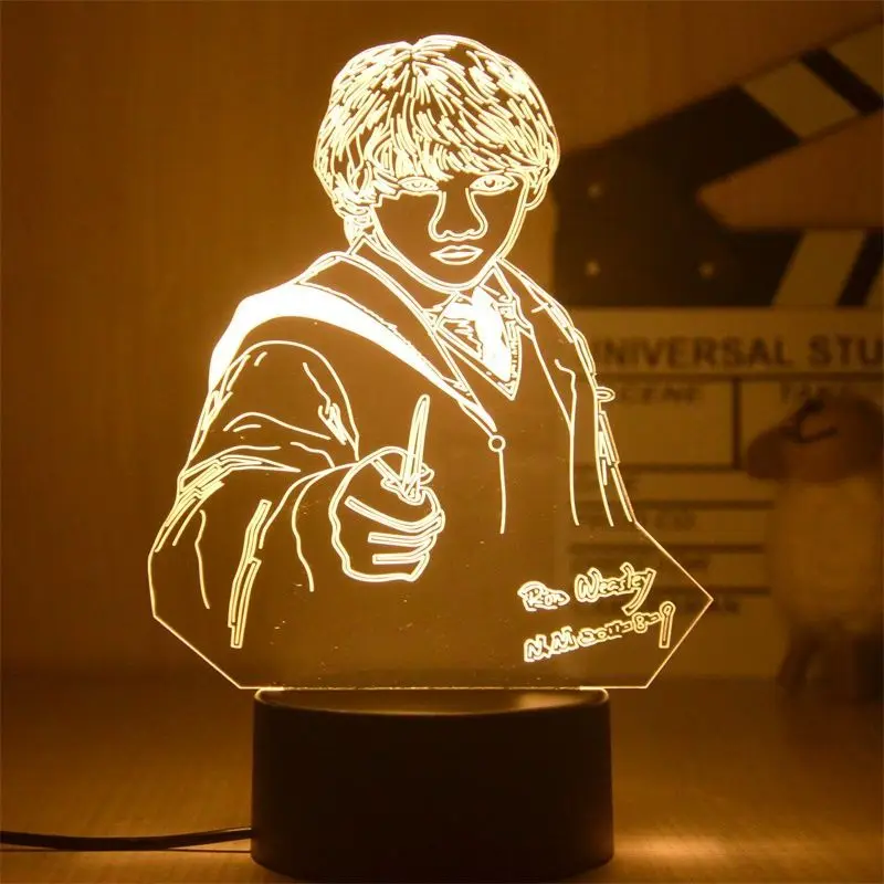 Veilleuse 3D à LED Harry Potter, figurine d'anime, jouets créatifs, table  de chevet pour la décoration de la maison, lumière de chambre, cadeau cool  pour enfant - AliExpress