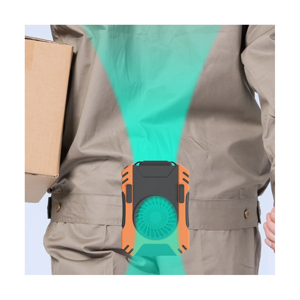 

Portable Waist Fan USB Air Conditioning Hanging Waist Mini Fan Outdoor Sports Neck Fan Cooling Summer 5000MA