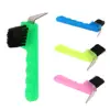 Hoof Pick with Brush Horse Grooming Tool Green Pink Blue Fluorescent Yellow 3