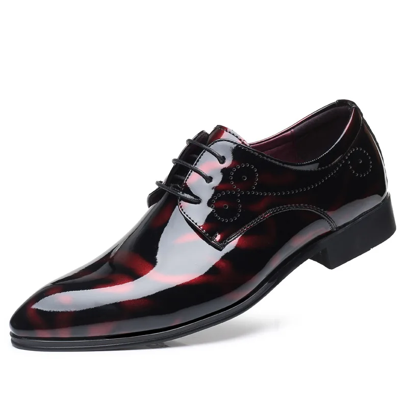 2023 Autumn New British Style Men's Business Casual Leather Shoes Fashion Explosion Formal Large Size Men's Shoes D2369