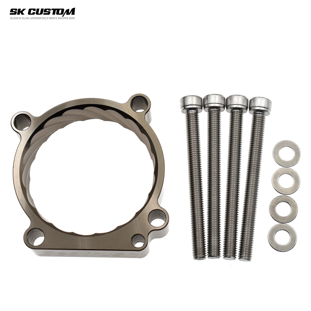 

For Audi A4 A5 A6Allroad A7 A8L Q5Q7 2.8 3.0 3.2L Engine Throttle Body Spacer Al Alloy Throttle Vortex Intake Gasket Accessories