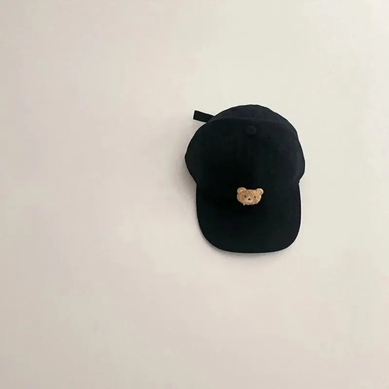 Cute Bear Embroidery Kids Baseball Cap - Fun Outdoors