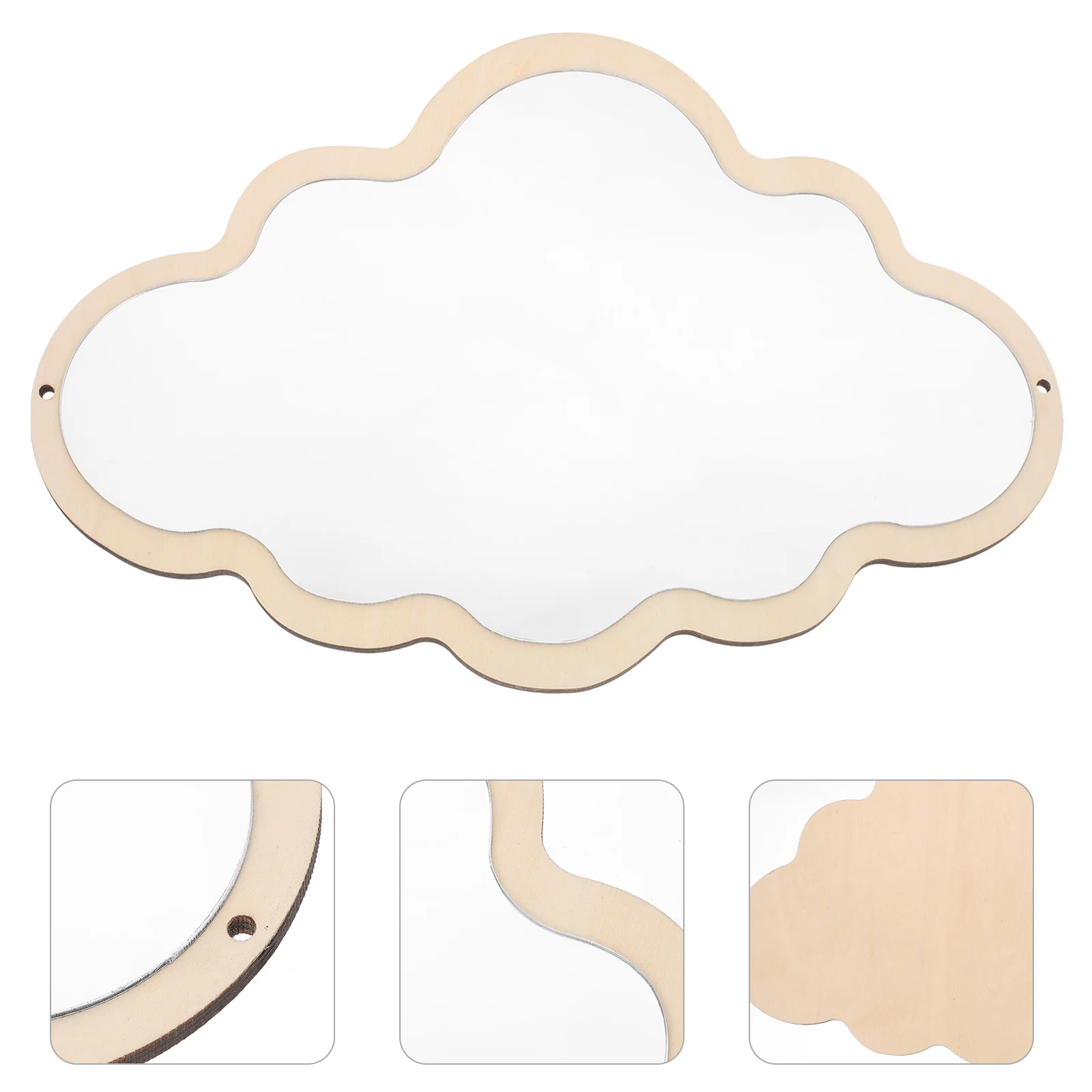 

1Pcs Kids Safe Mirror Children Mirror Cloud Wooden Mirror Nordic Various Styles Children Cartoon Vanity Mirrors for Nursery