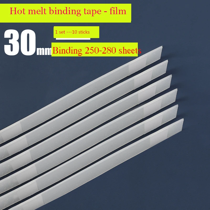 Hot-melt binding glue strip Hot-melt film glue-binding machine Hot-melt glue particles Hot-melt binding flat strip