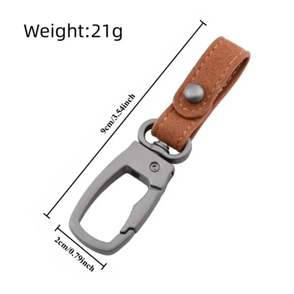 Stylish Handcrafted Genuine Leather Keyring – Elegant Key Organizer and Decorative Accessory