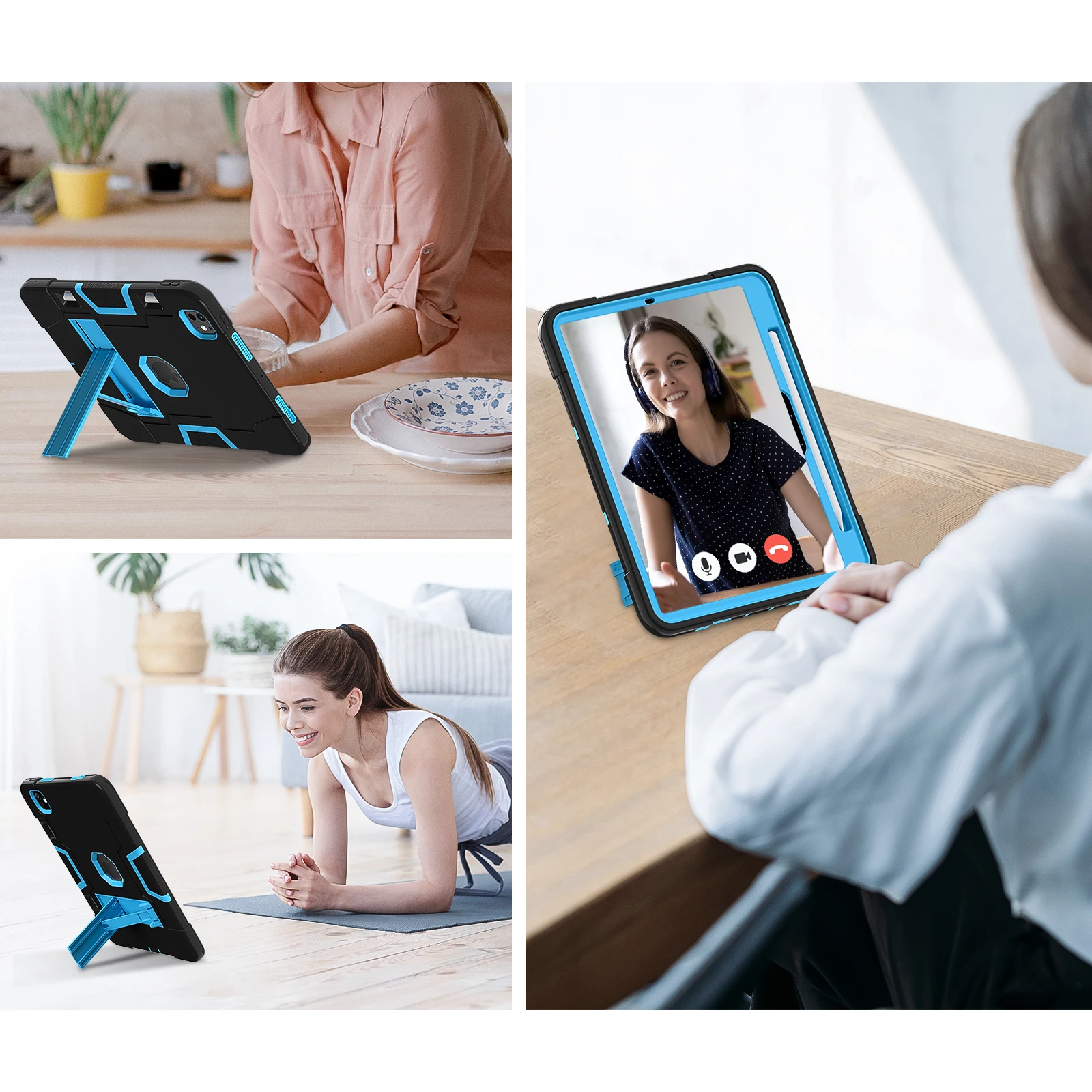 Premium Shockproof Tablet Case with Adjustable Stand and Enhanced Protection