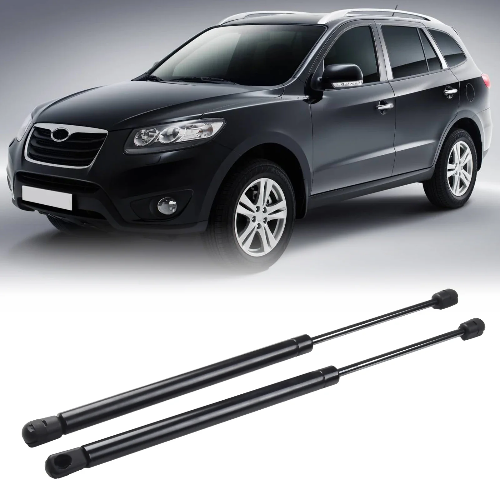 

Подъемники для Hyundai Santa Fe 470 мм, распорка капота двигателя, металл, 1 пара, подъемники, пружинные амортизаторы, автомобильная Настройка