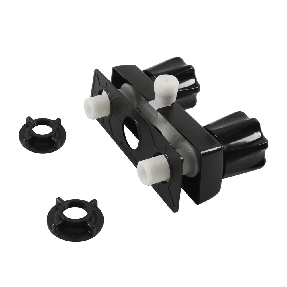 Mixing Valve ABS Plastic Surface Shower Valve for Bathroom Shower (Black)