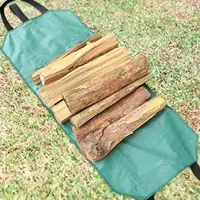 Firewood Log Carrier Sturdy Fireplace Wood Carrier for Trip Camping Hiking 2