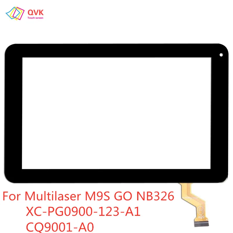 Black Capacitive Touch Screen Painel para Tablet Reparação e Peças de Reposição Multilaser M9s go Nb326 Cq9001 a0 10 Peças por Lote