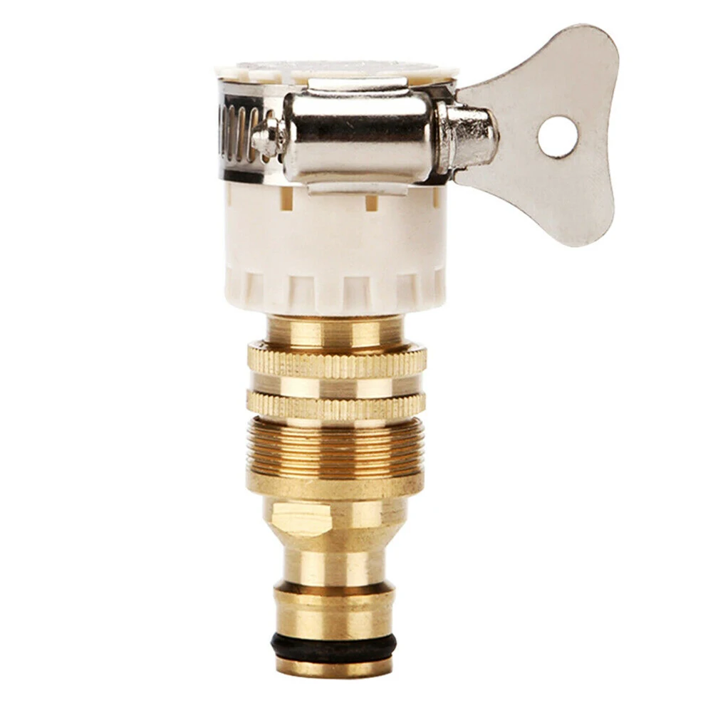 

1pc 15mm- 23mm Universal Kitchen Hose Adapter Metal Faucet Connector Mixer Hose Adapter Tube Joint Fitting Garden Watering Tools