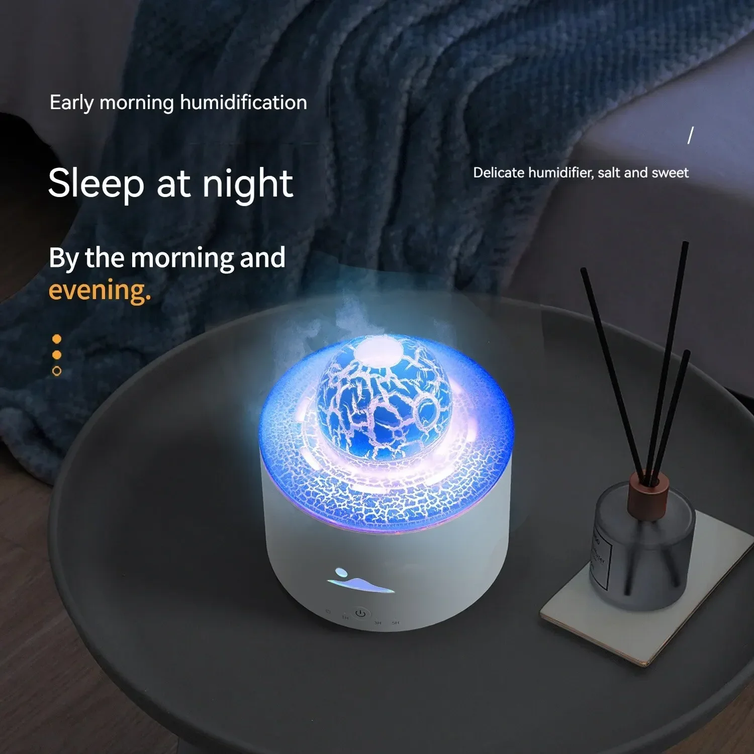 New Planet Colorful Atmosphere Lamp Desktop Fragrance Machine Volcano Aromatherapy Machine Humidifier Home Bedroom mountain view aromatherapy machine large spray indoor air humidifier colorful atmosphere light gift purifier silent home usb