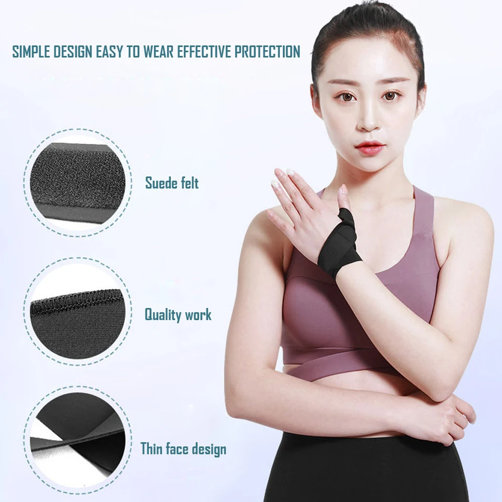Adjustable Wrist Splint Brace Thumb Support Stabilizer Finger Protector Injury Aid Tool for Gaming Typing Daily Activities 1 PC