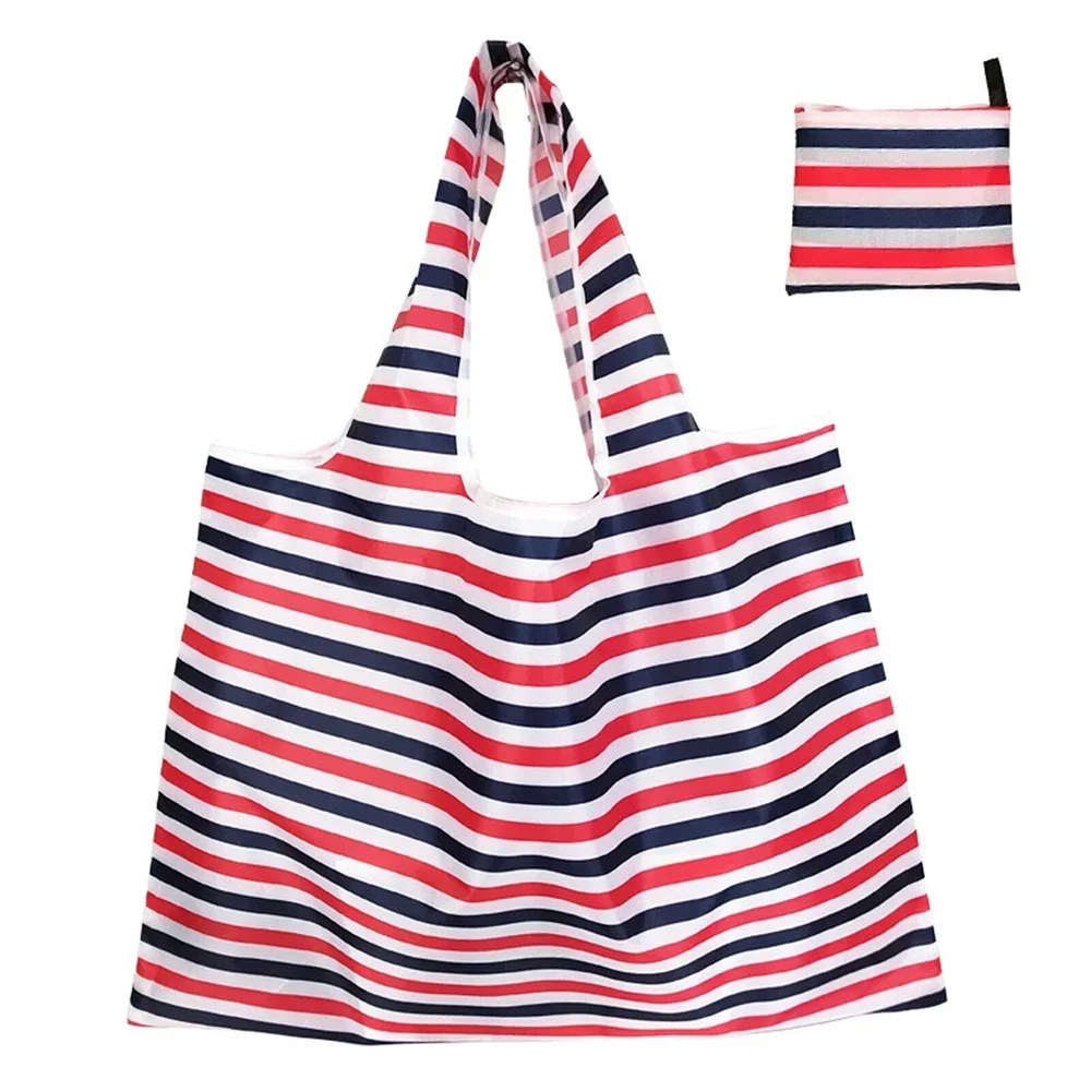Eco-Friendly Foldable Tote Bag - Personalized Large-Capacity Shoulder Bag for Groceries, Travel, and Beach