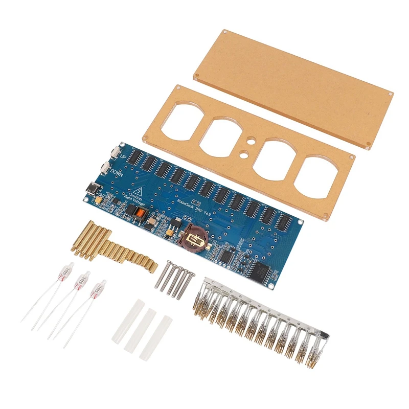 Nixie Tube Clock Kit IN-12 Nixie Tube Clock DIY Kit - Circuit Board With Acrylic Case, No Tubes Included In-12 Nixie Tube Clock Diy Kit Circuit Board