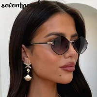 Lunettes de soleil hexagonales à petite monture pour femme, style punk, marque de luxe 2026, classiques steampunk, polygone, pour dames, protection solaire vintage 5