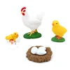 4Pcs Chick Life Cycle Model,Realistic Animal Life Growth Cycle Biological Model Kid Educational Figures Toys 1